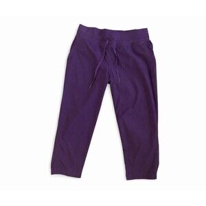 Lululemon Dance Studio Crop II Womens 6 Purple Unlined Jogger Pants Pockets
